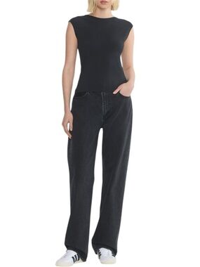 Aritzia Tna Hold-It™ Times T-Shirt in Black Womens Size Large